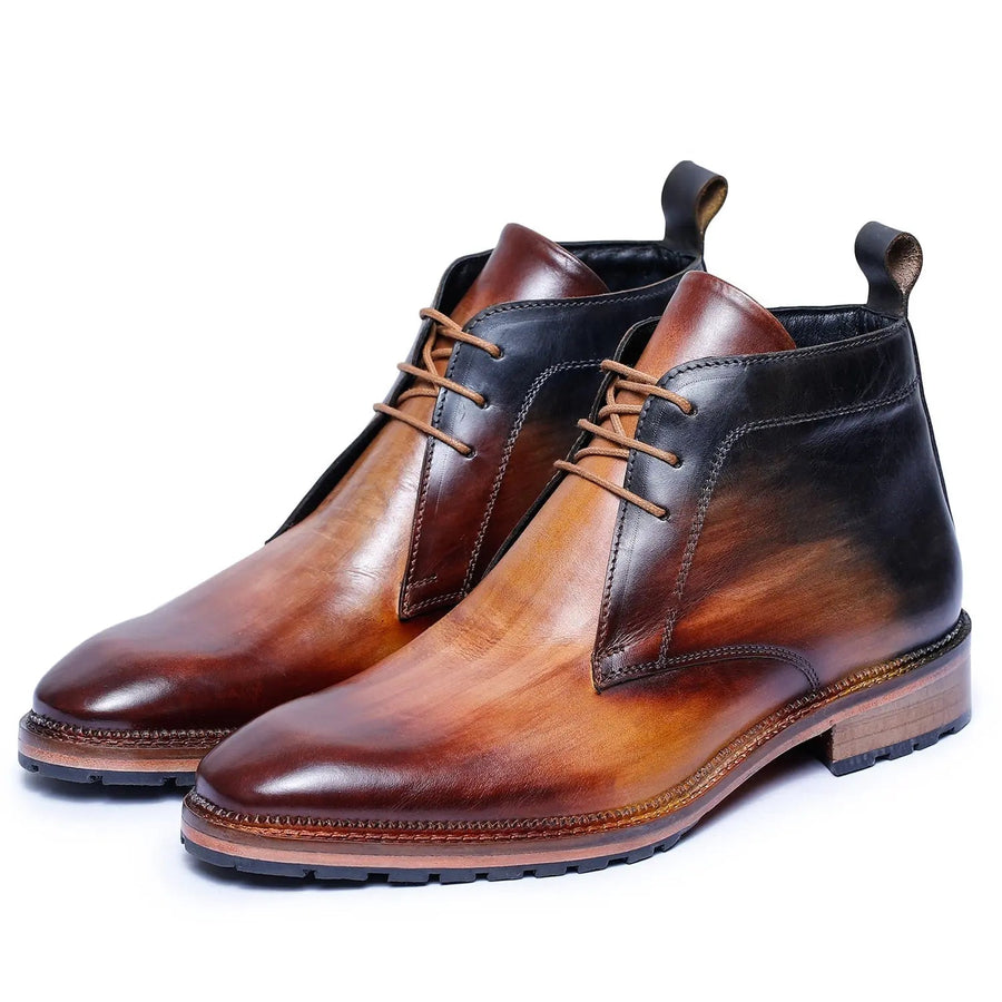 Tan leather chukka boots, built to last and be resoled