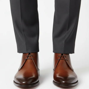 Brown Leather Chukka Boots for Men, Handmade | Marcello Sarto