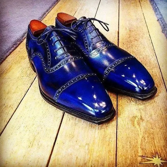 Men's Blue Dress Shoes