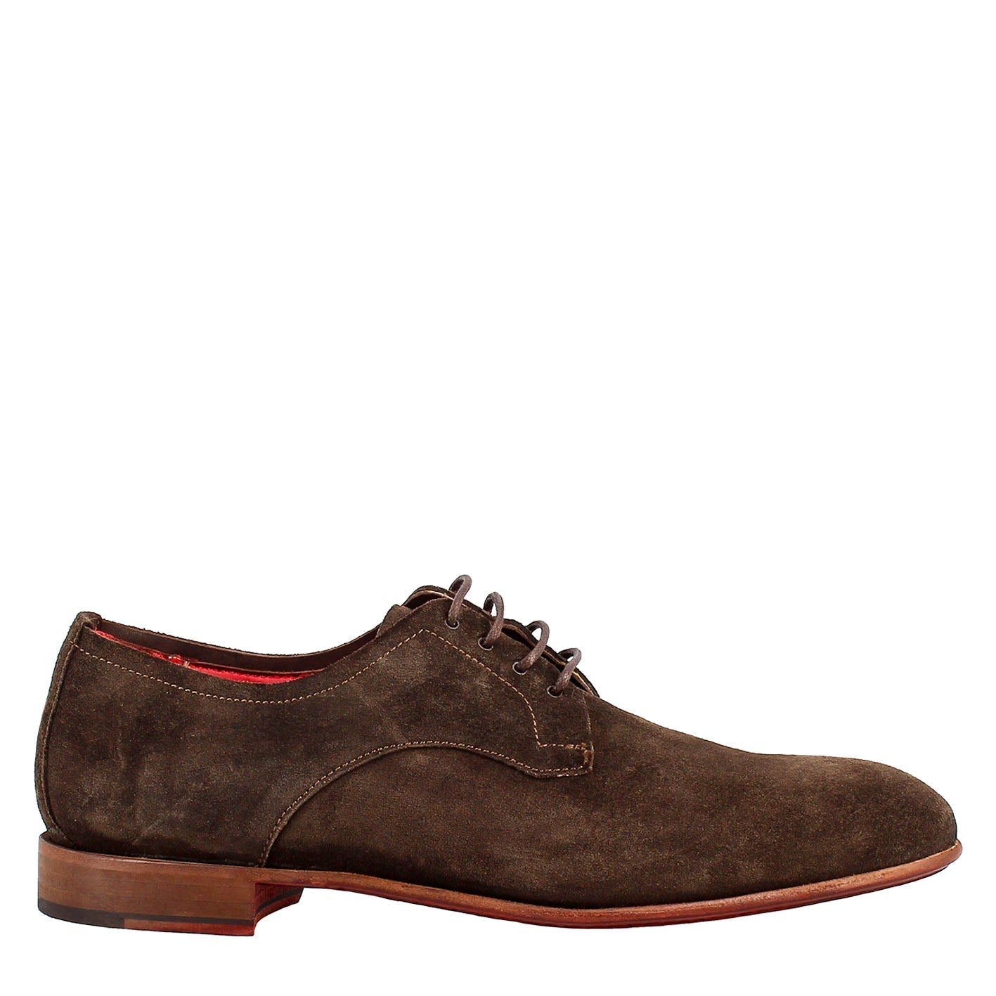 Brown Suede Derby Shoes for Men | Marcello Sarto
