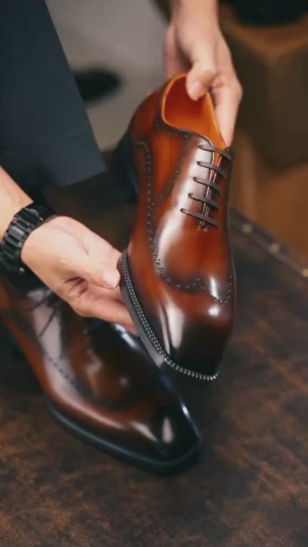 Croc Brown Double Monk Strap Shoes for Men | Marcello Sarto
